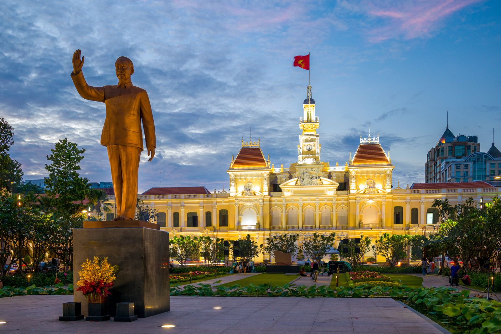 The Peoples Committee Building in Ho Chi Minh City Vietnam