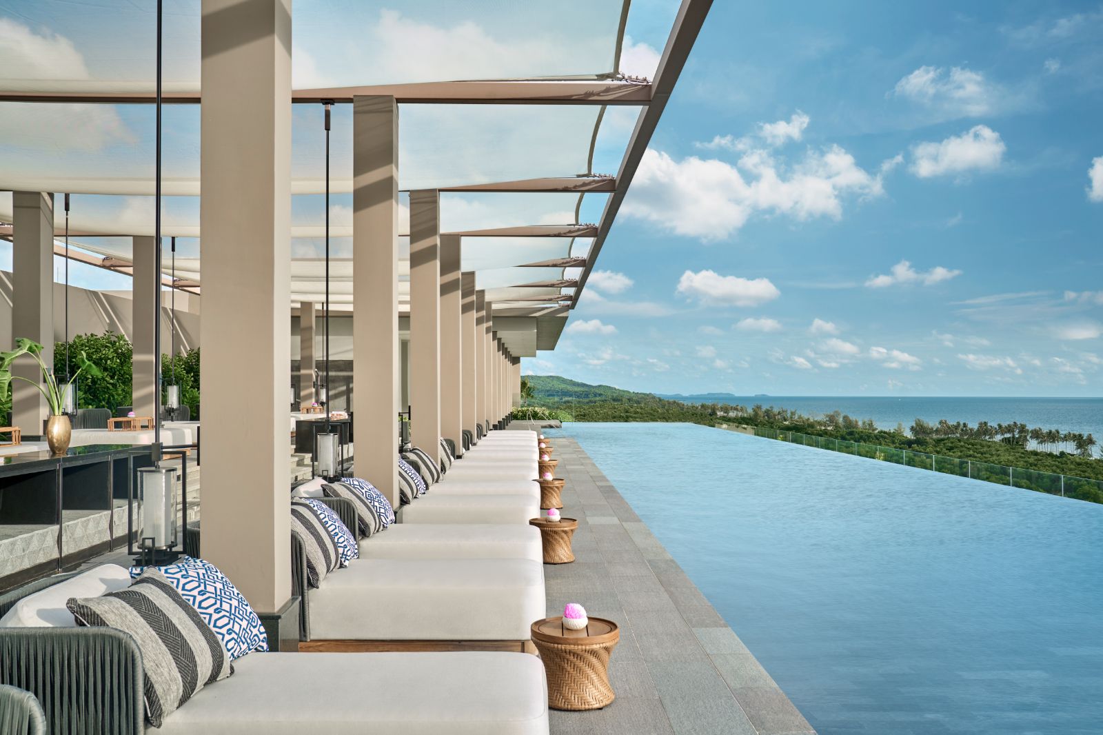 Rooftop pool at Regent Phu Quoc hotel in Vietnam