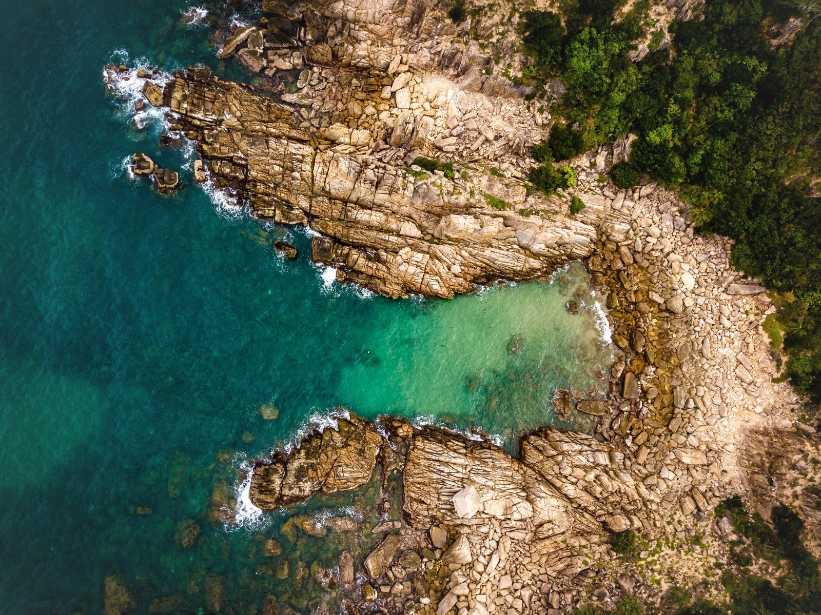 Small beach near Zannier Bai San Ho Hotel in Vietnam