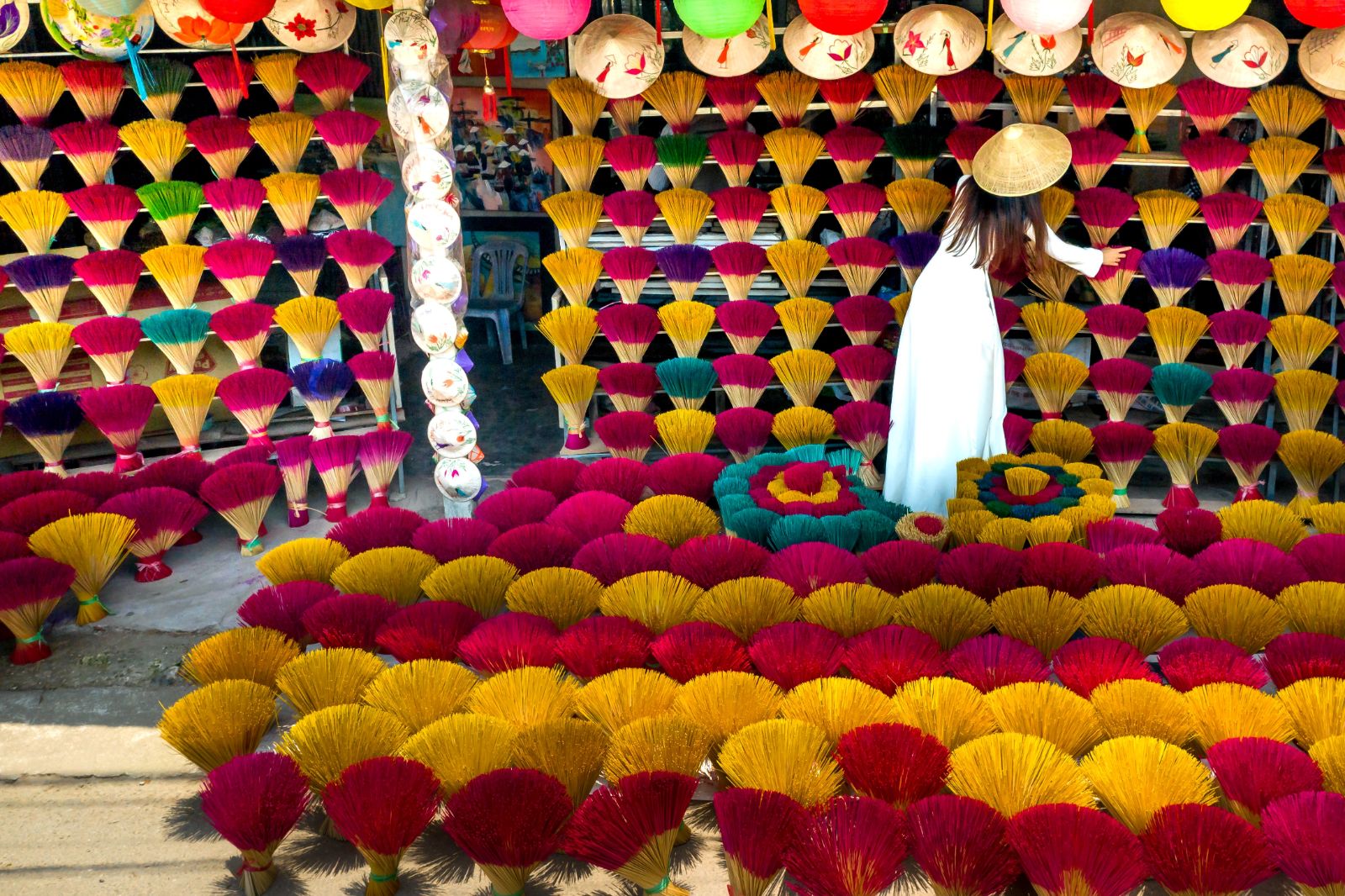 Incense shop in Vietnam