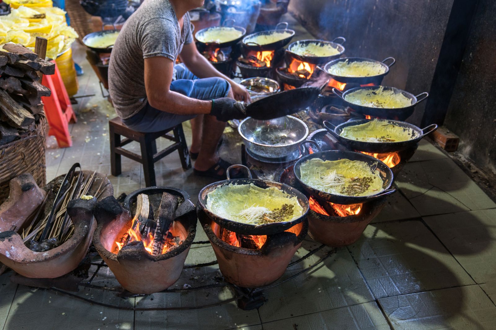 Street food stall in Ho Chi Minh City, Vietnam