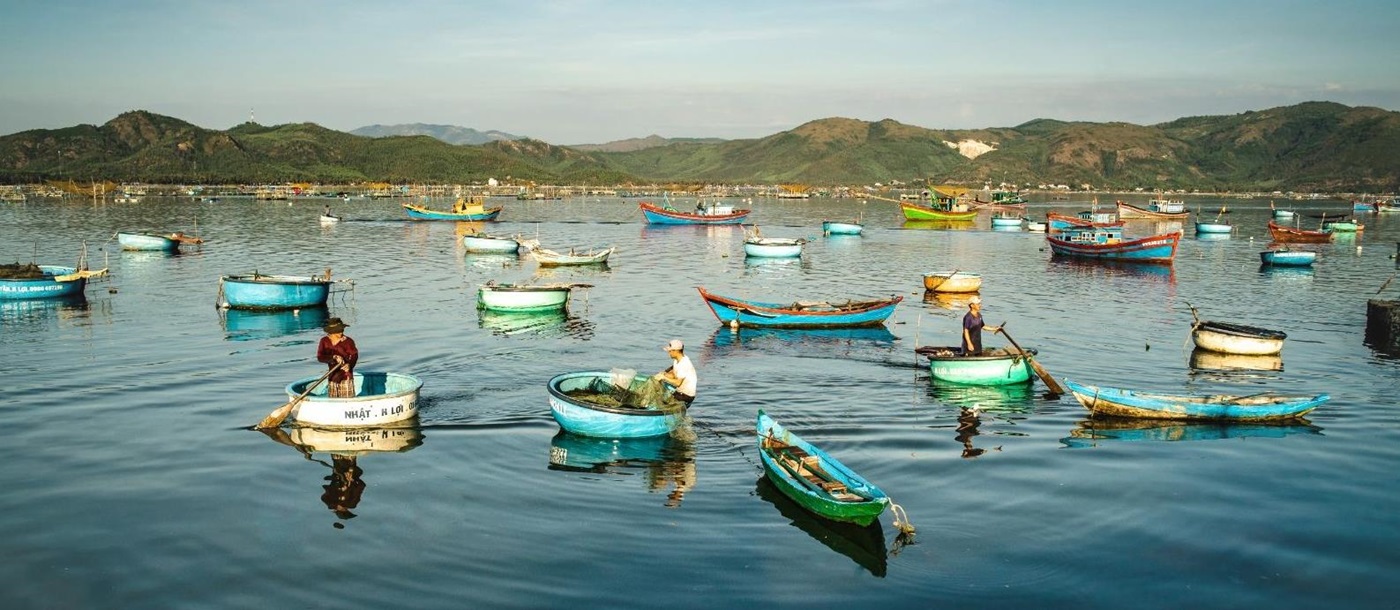 Lakes on the water of Hoi An in Vietnam
