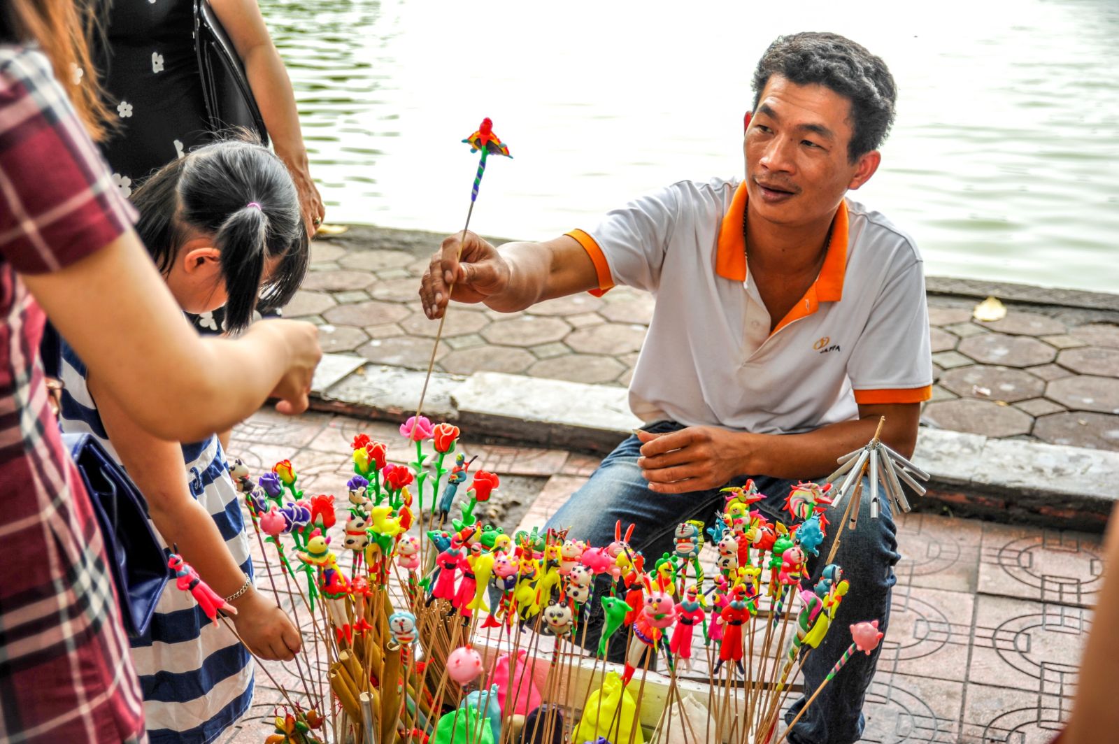 Toy seller in Vietnam