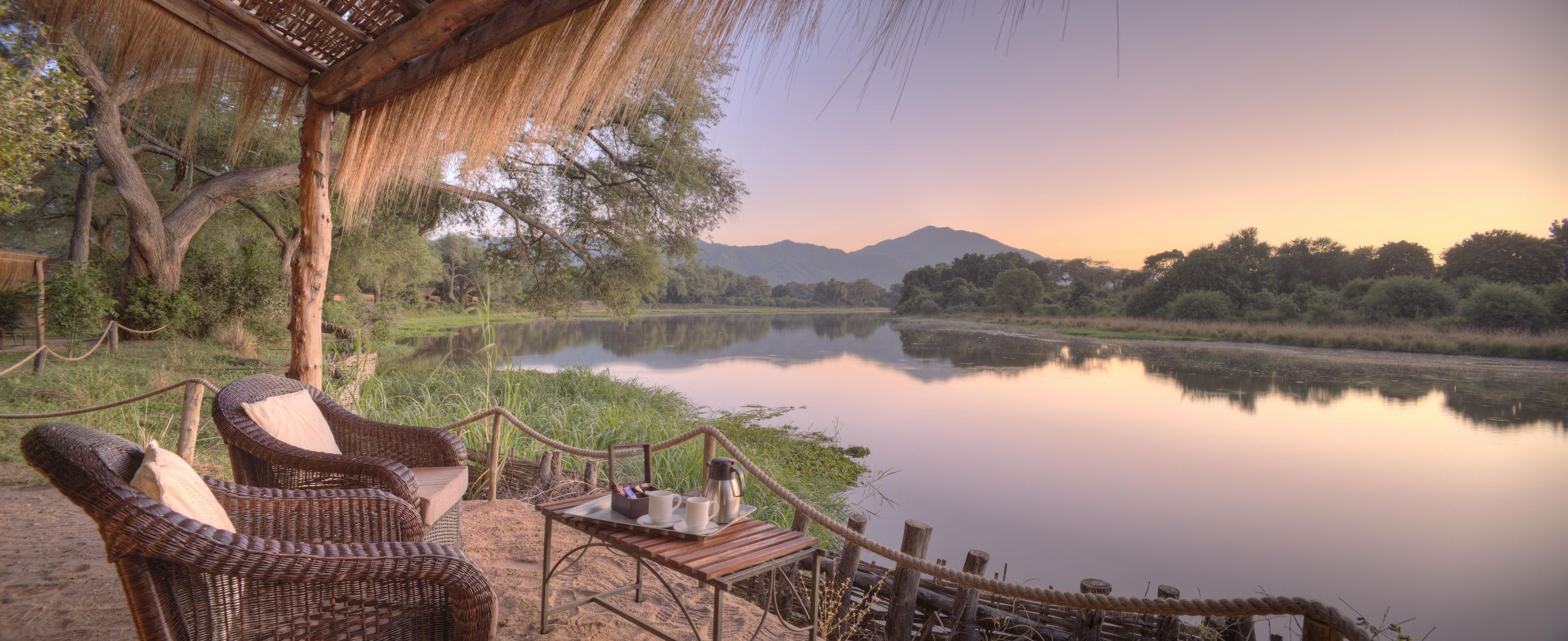 The view from Chongwe River Camp