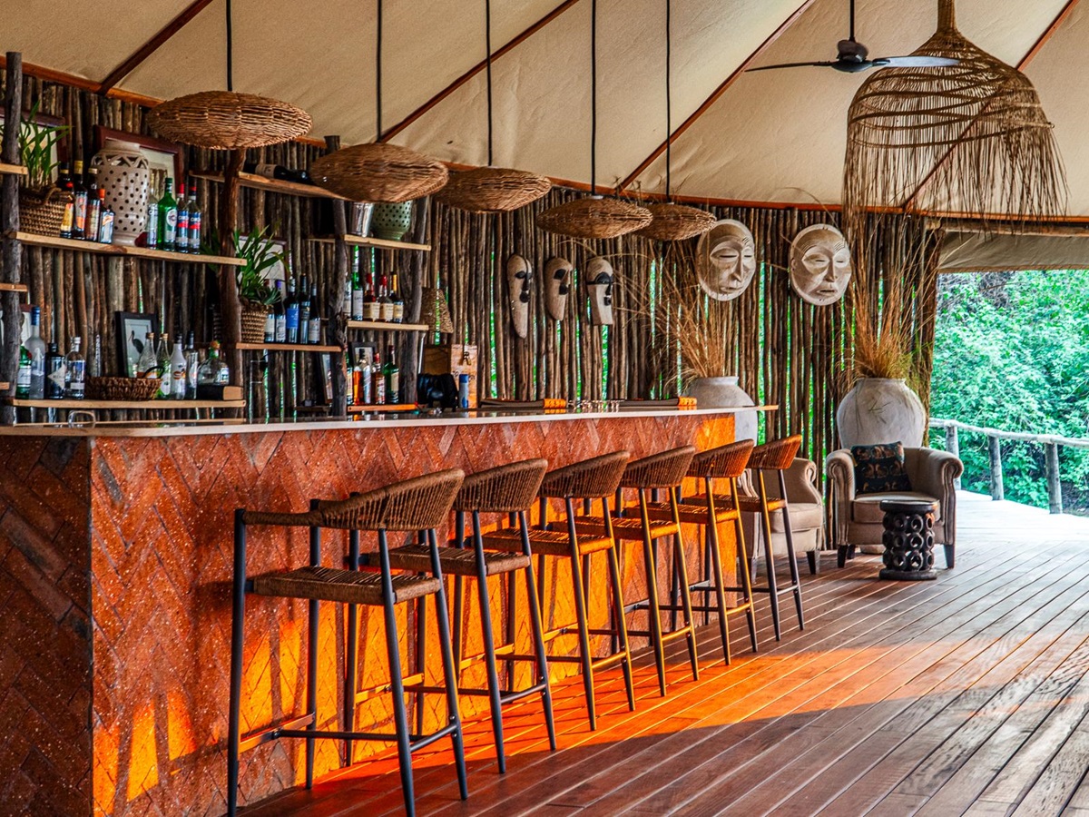 Bar at Dulini Anabezi in the Lower Zambezi National Park