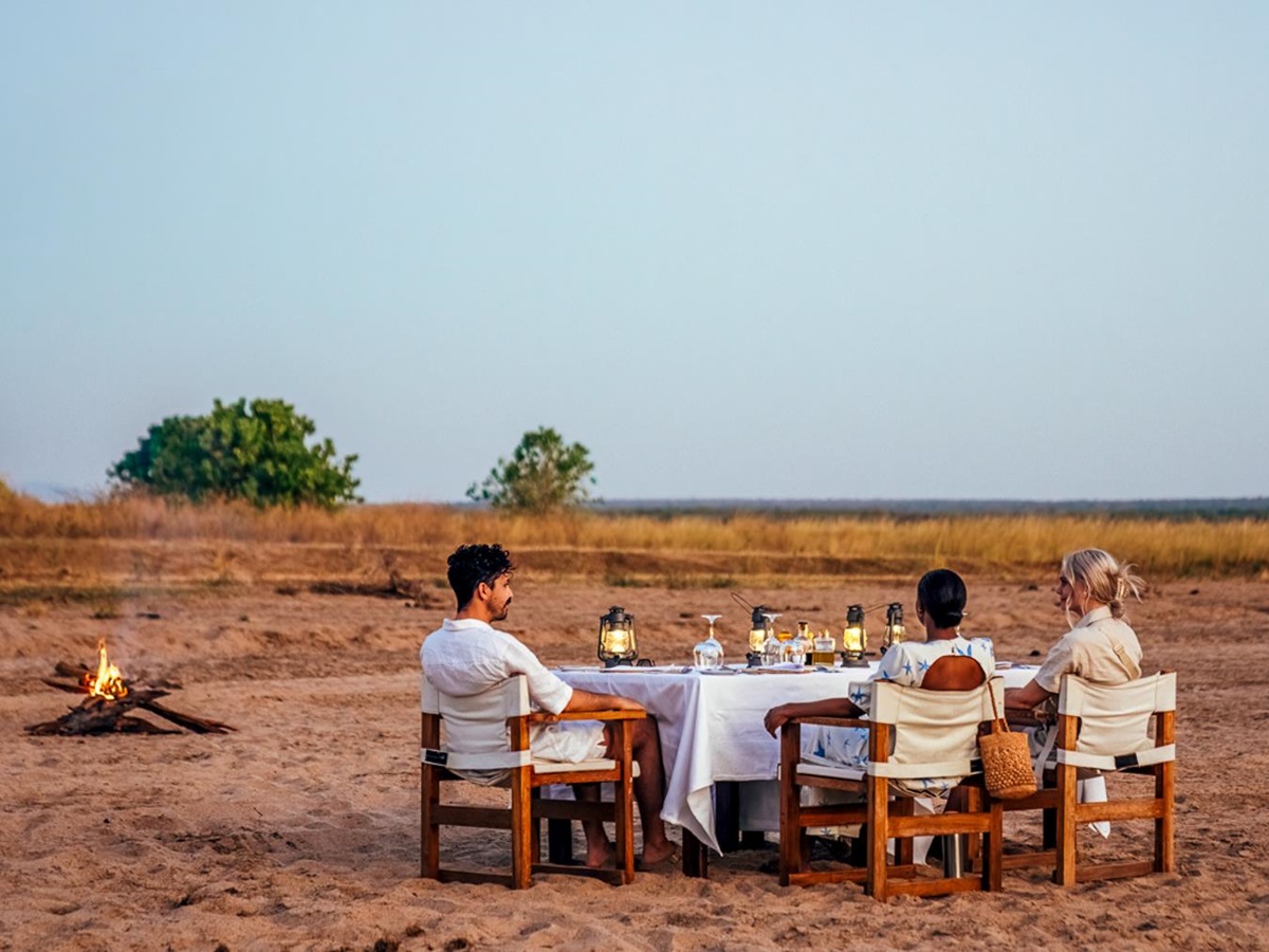 Bush dinner at Dulini Anabezi in the Lower Zambezi National Park