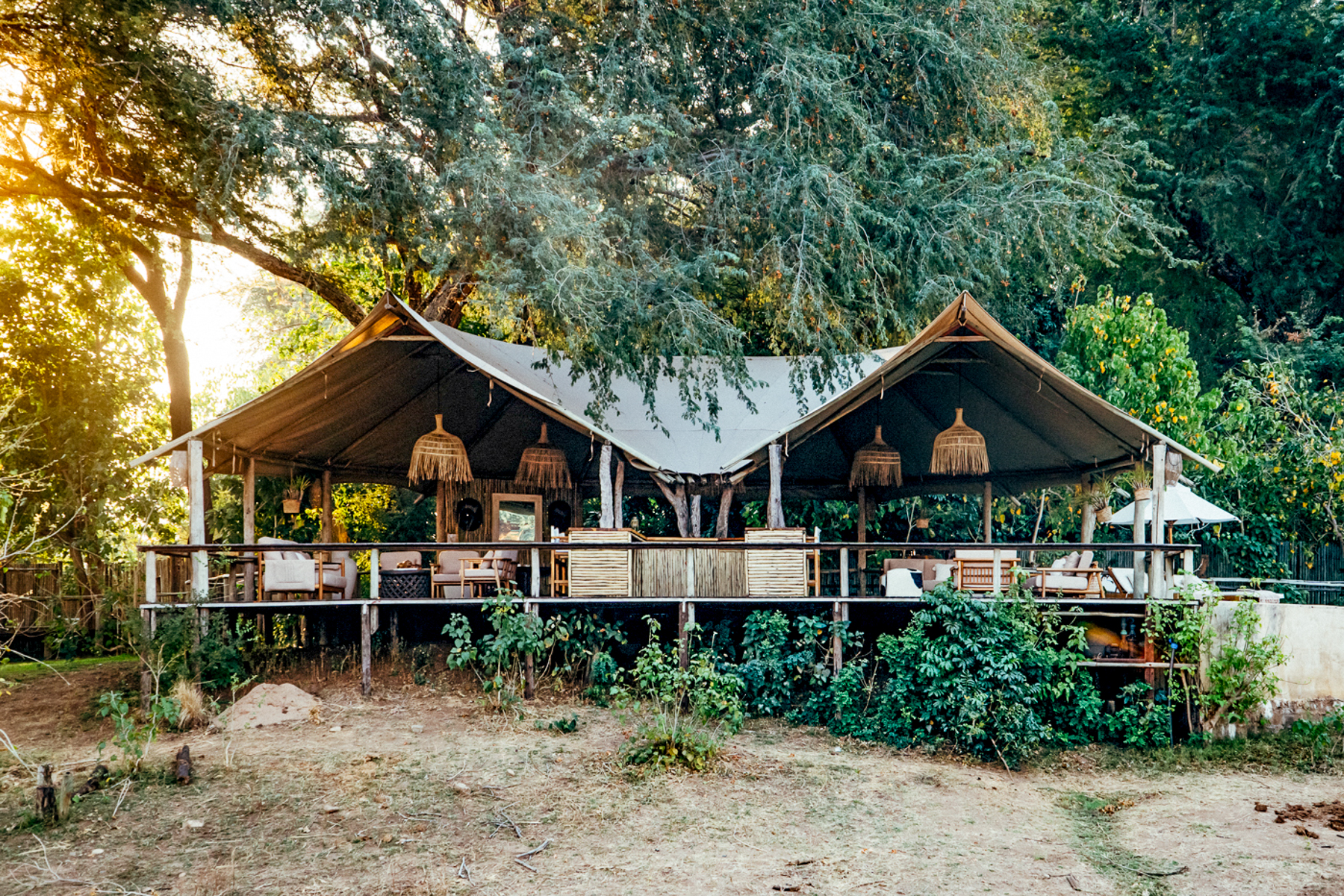 Exterior view of Dulini Anabezi in the Lower Zambezi National Park
