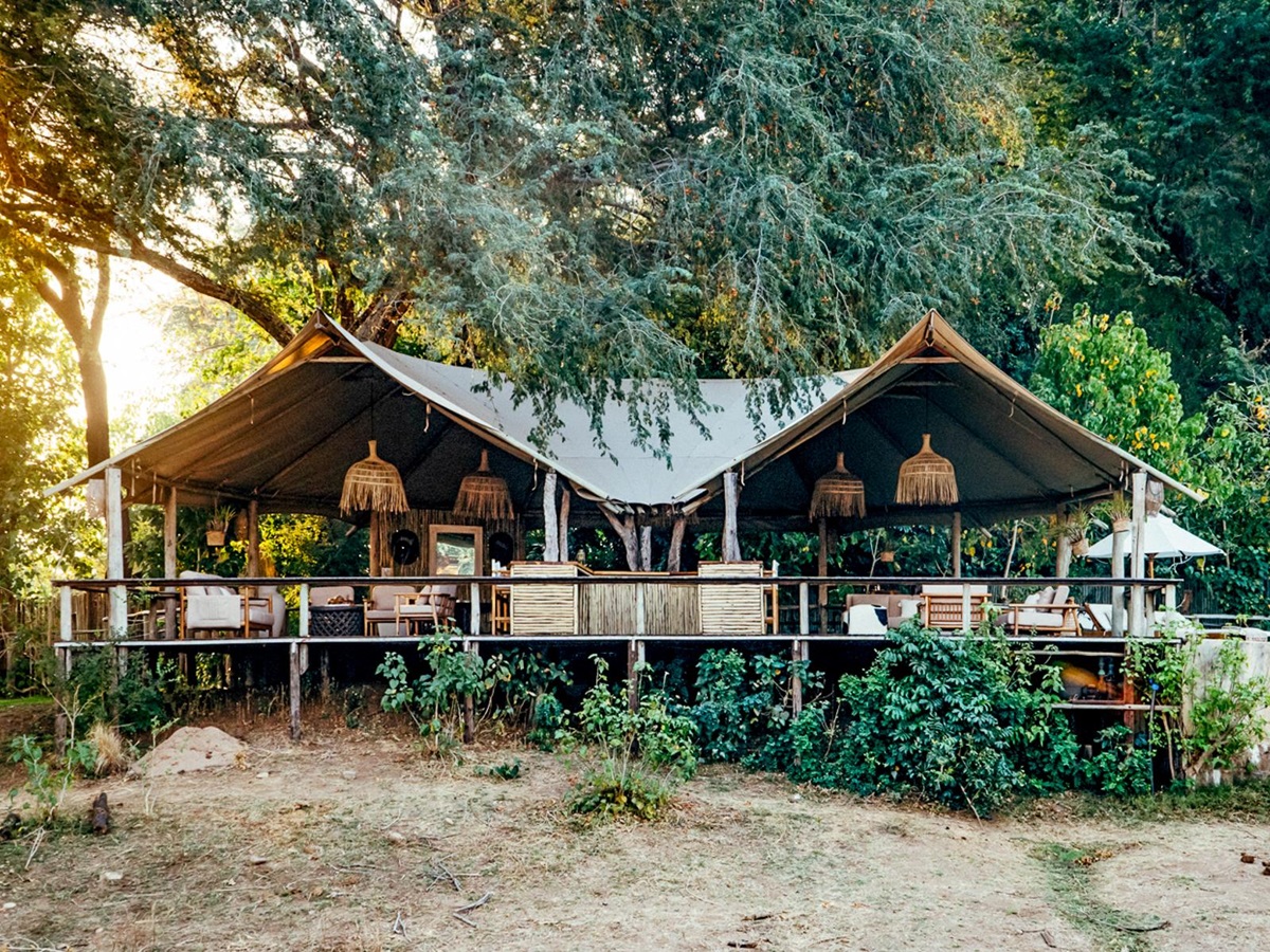 Exterior view of Dulini Anabezi in the Lower Zambezi National Park