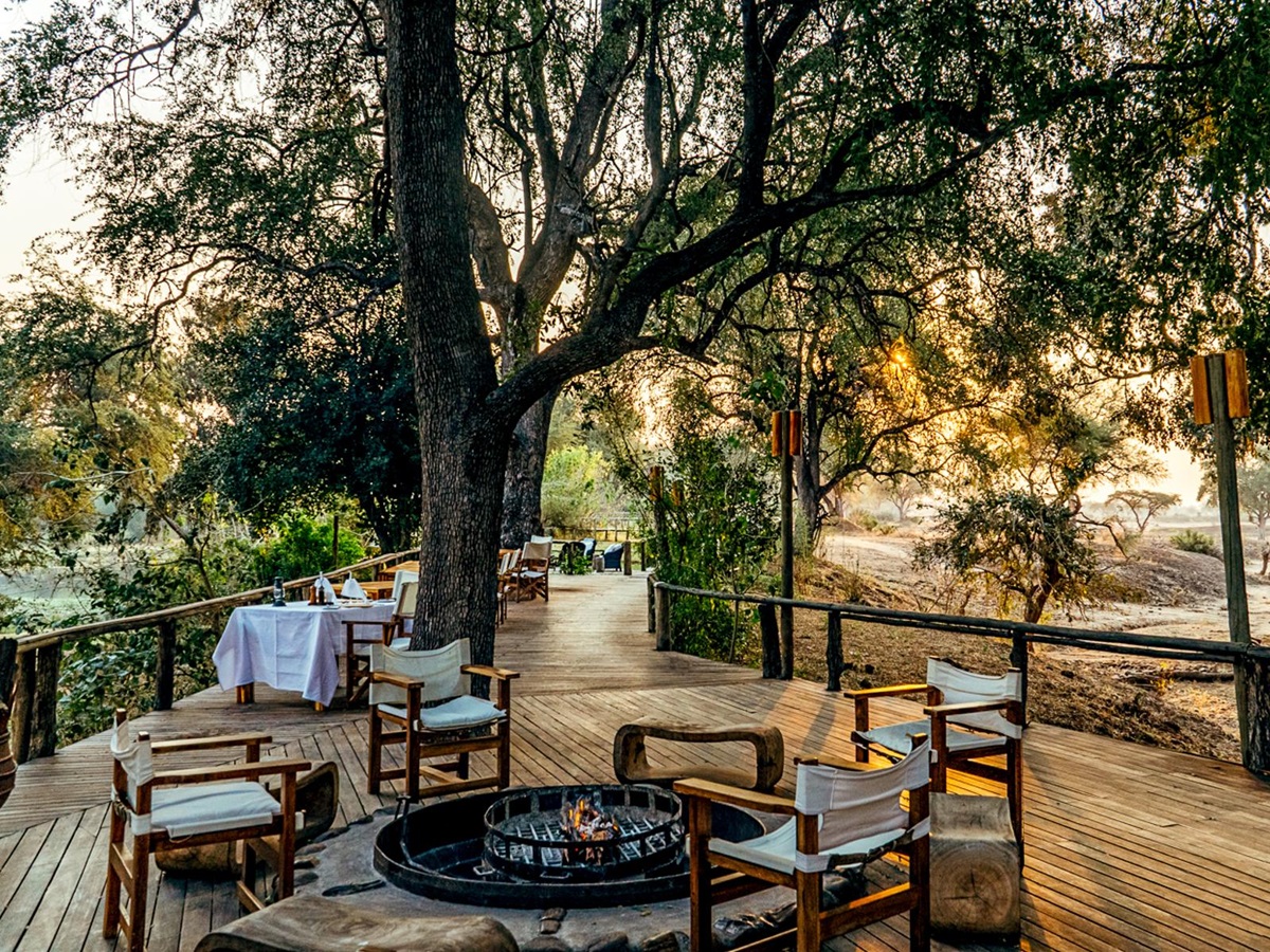 Firepit at Dulini Anabezi in the Lower Zambezi National Park