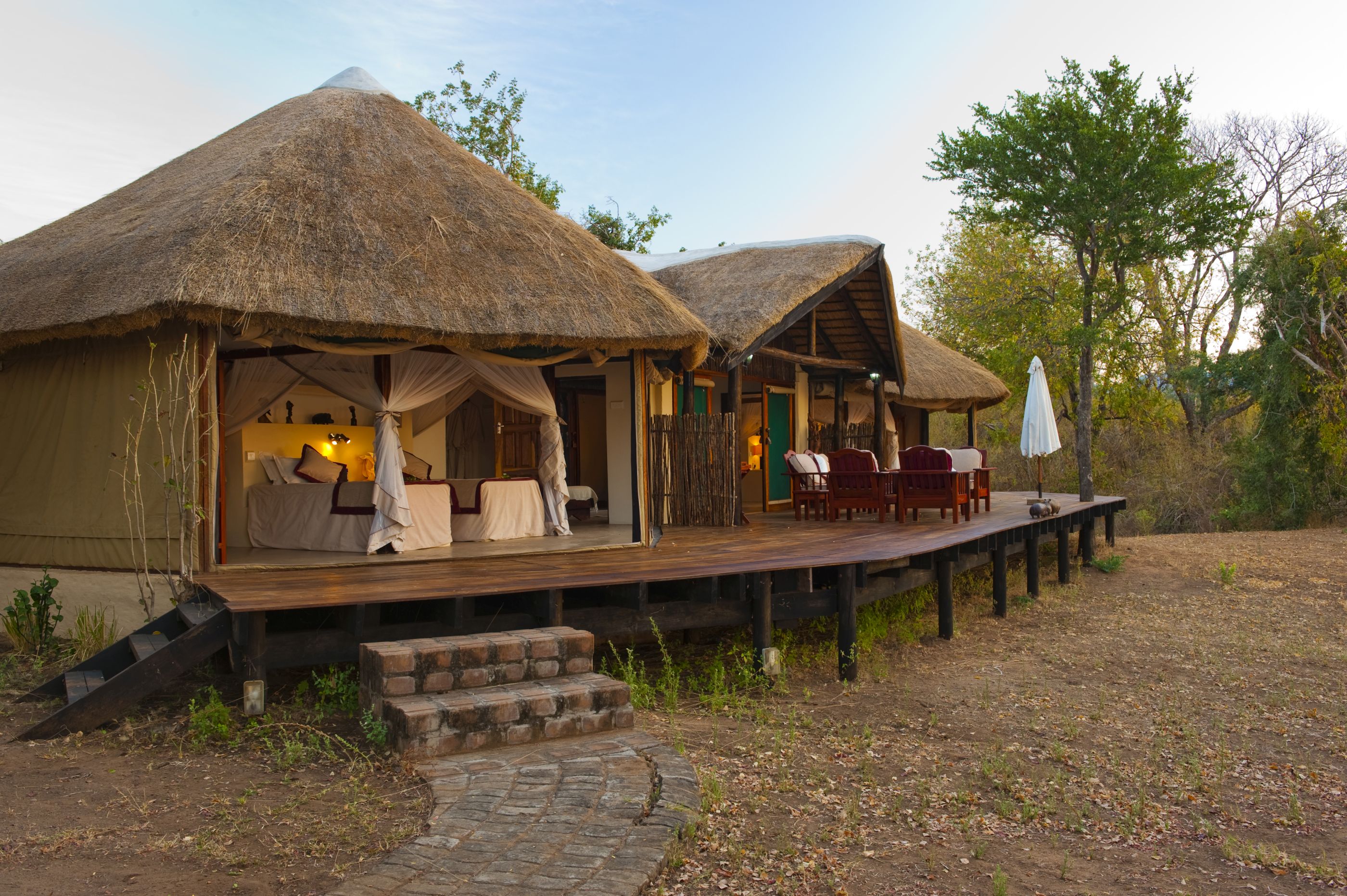 The accommodation at Kasaka River Lodge