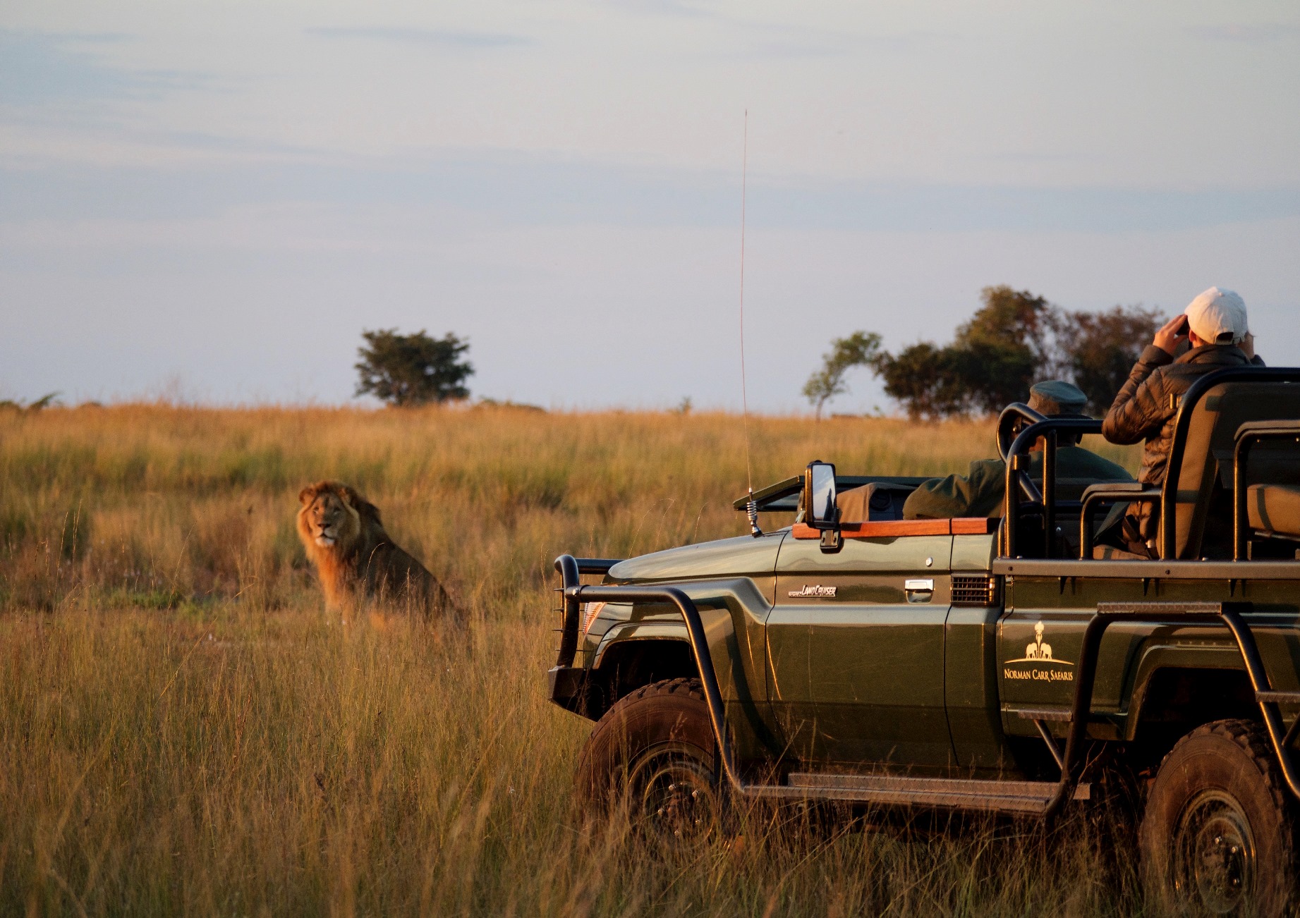 On a game drive with King Lewanika Lodge