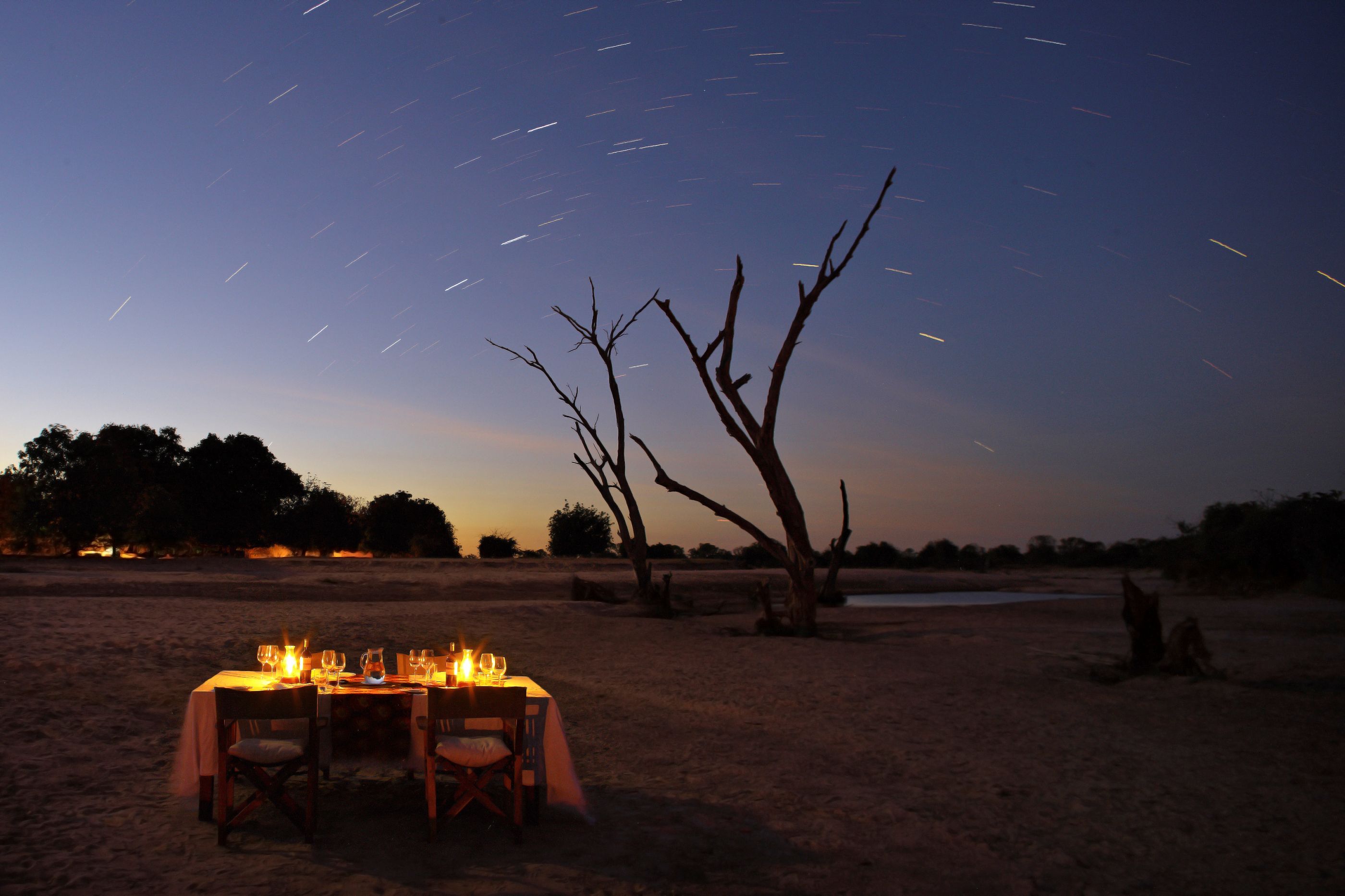 Dining at Norman Carr Nsolo