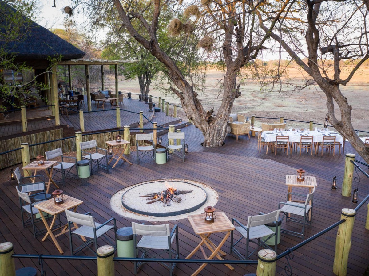 Firepit at Puku Ridge camp in the South Luangwa National Park