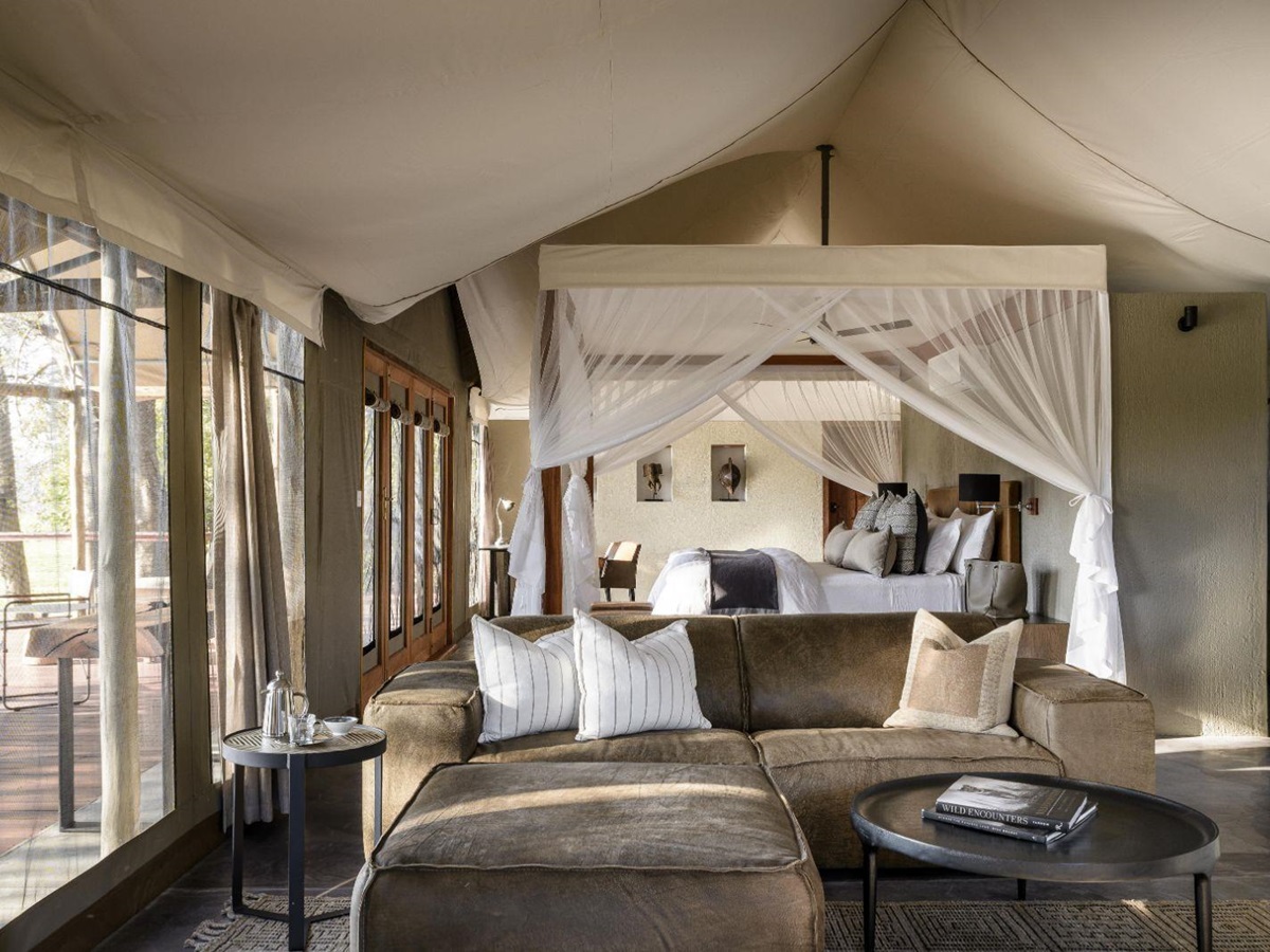 Director's tent at Sungani camp in the South Luangwa National Park