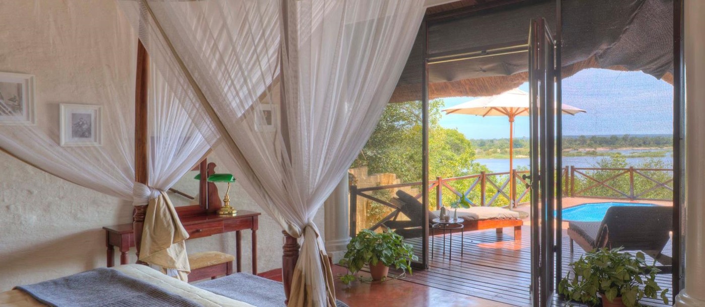 Luxury river suite at The River Club in Zambia 