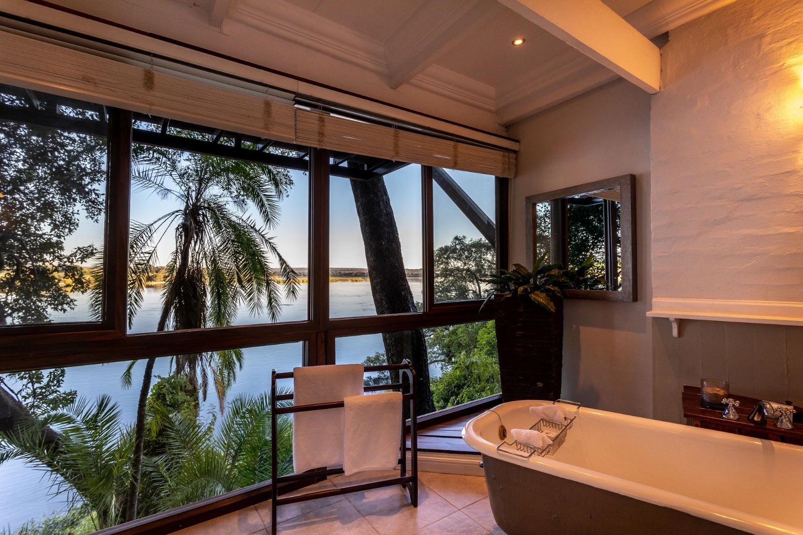 River Suite bathroom at The River Club, Livingstone