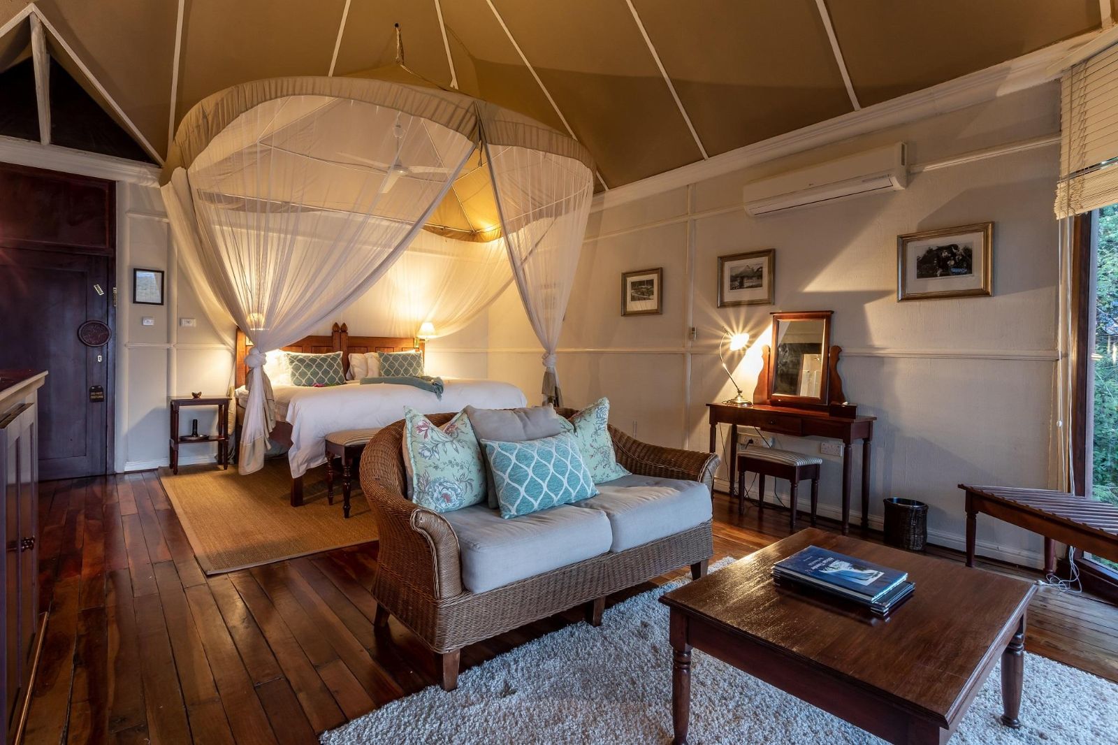 River Suite bedroom at The River Club, Livingstone