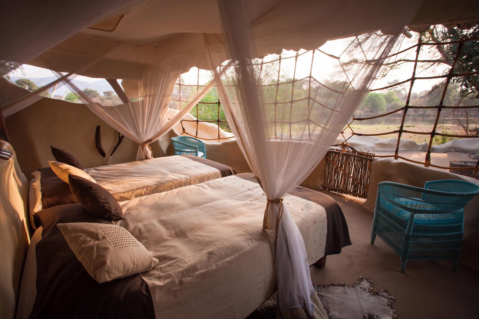 A bedroom at Chongwe River House