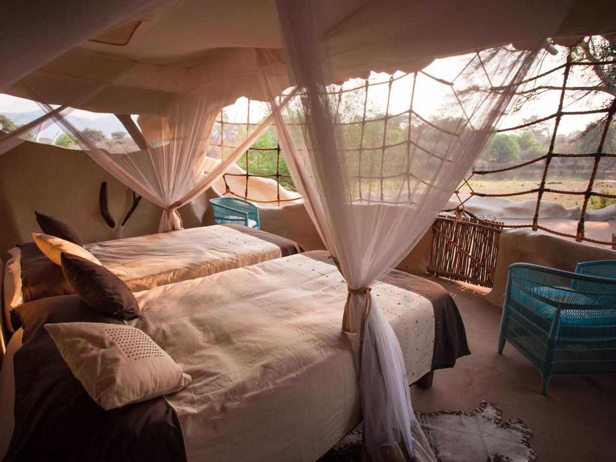 A bedroom at Chongwe River House