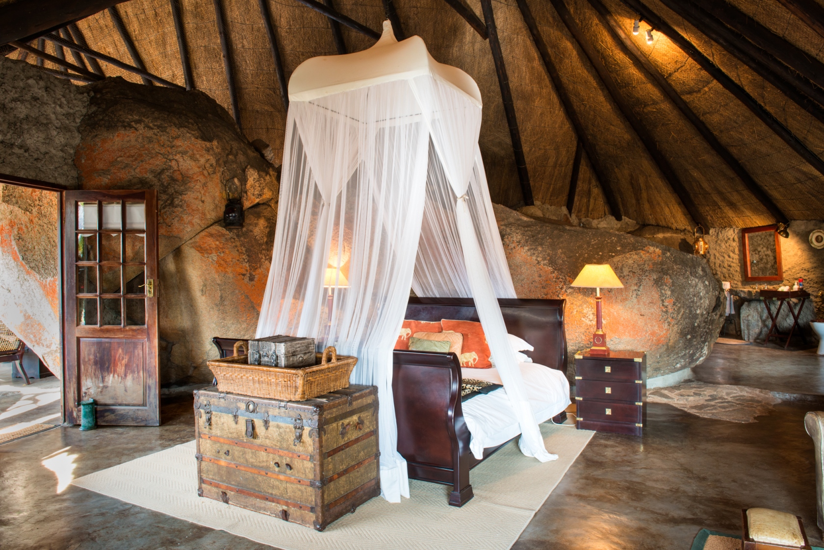 A bedroom at Camp Amalinda