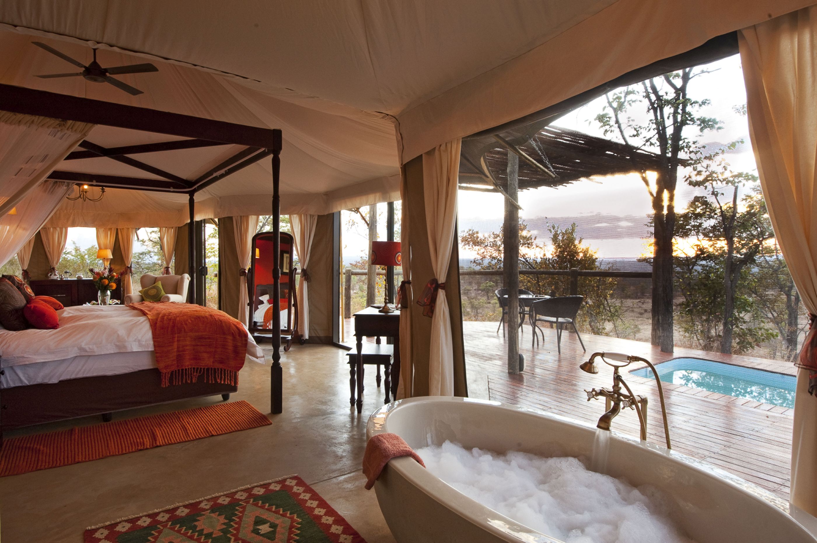A tent at Elephant Camp