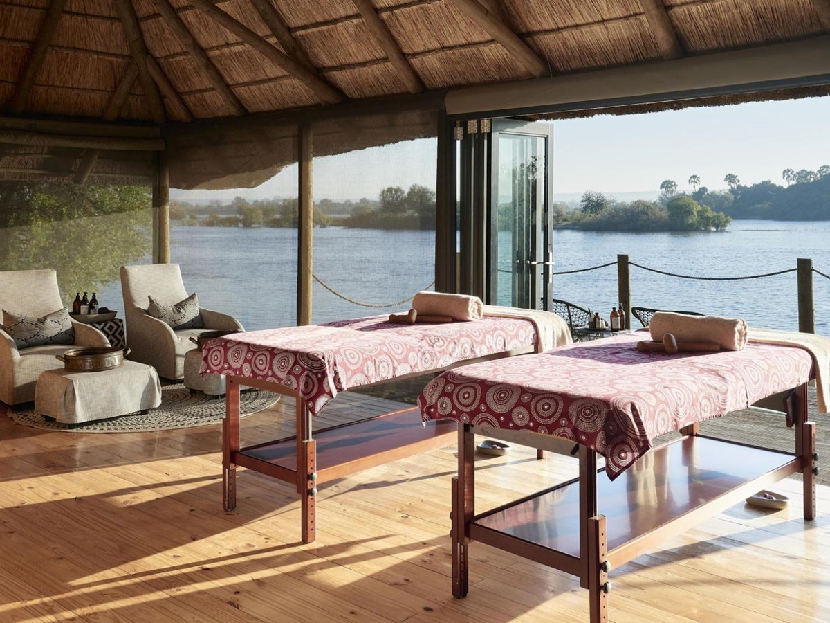 Spa at Victoria Falls River Lodge in Zambezi National Park in Zimbabwe
