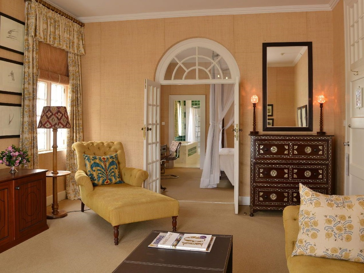 Spacious executive suite at The Victoria Falls Hotel in Zimbabwe