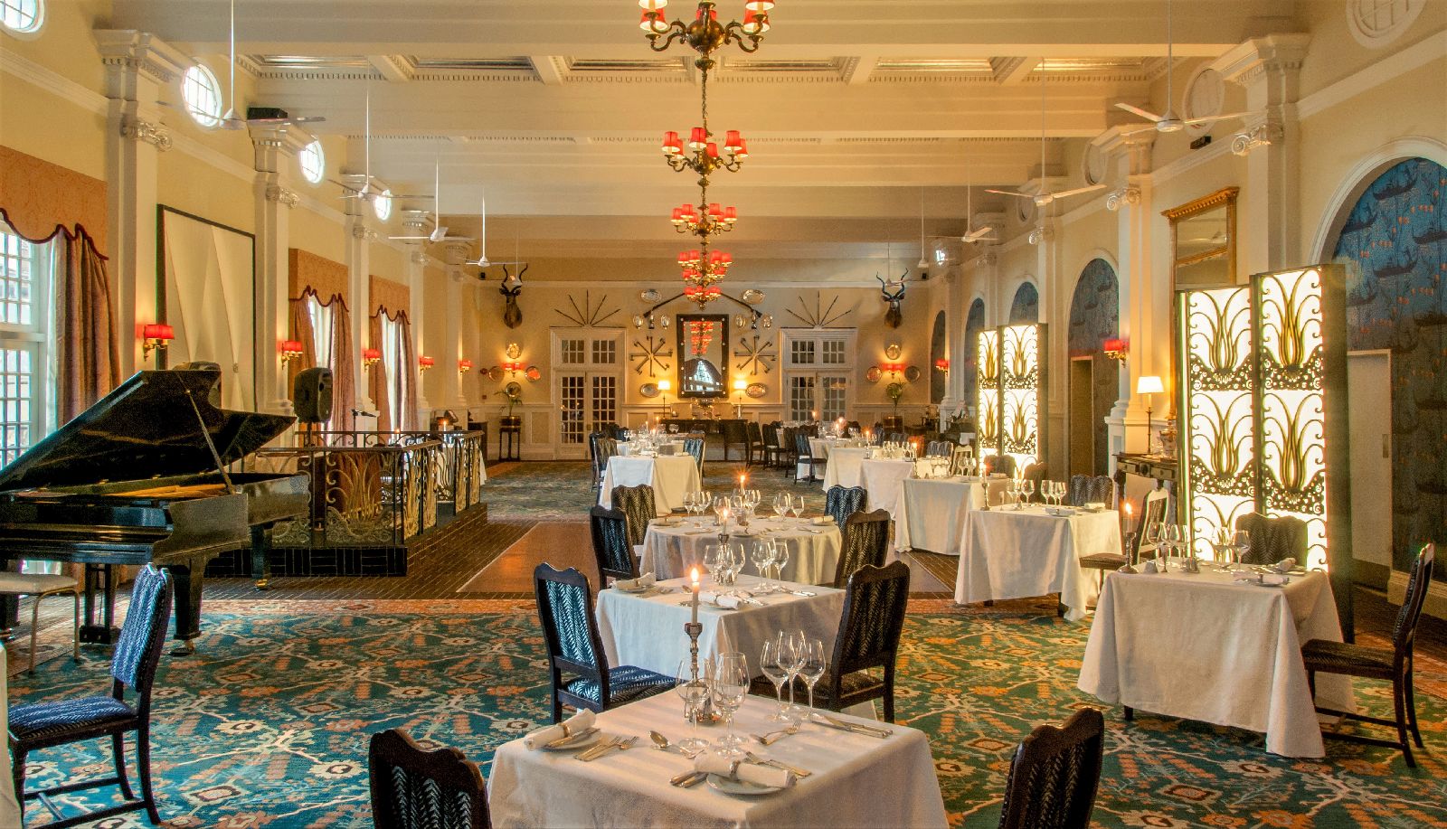 The Livingstone Room at The Victoria Falls Hotel in Zimbabwe