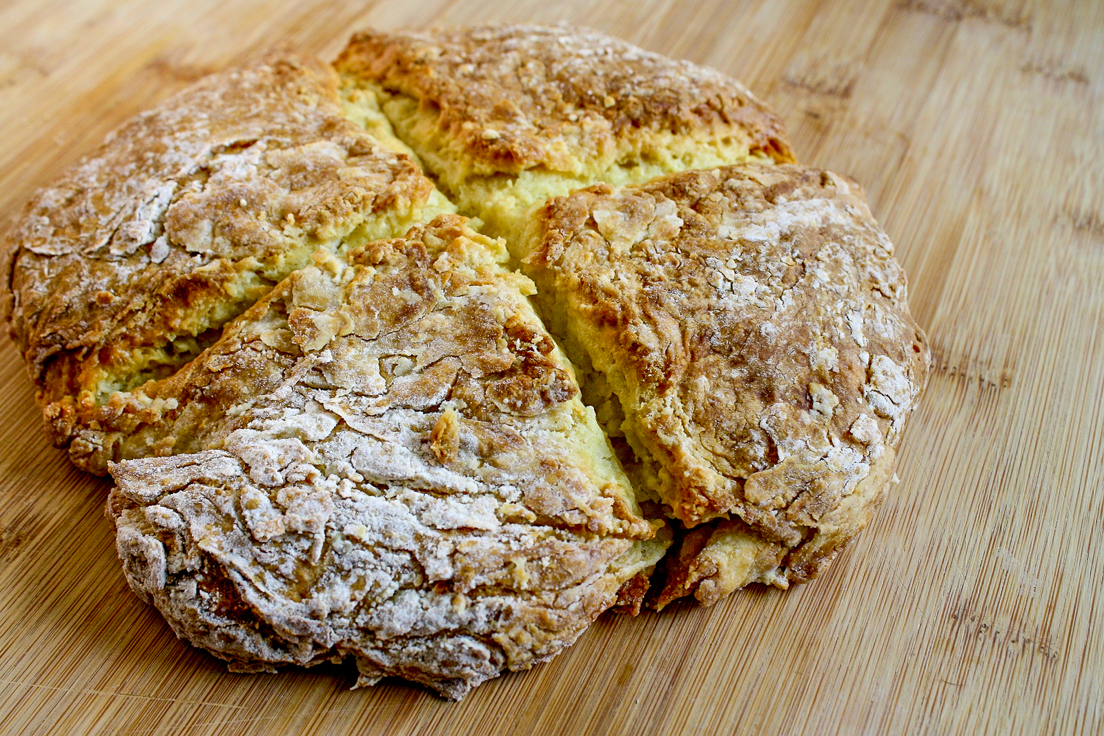 A loaf of Irish soda bread