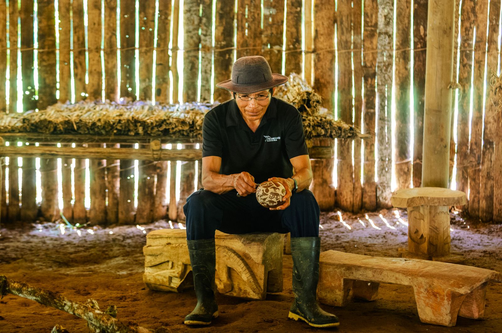 A Cabecar guide at Pacuare Lodge in Costa Rica