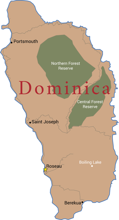 Dominica Map