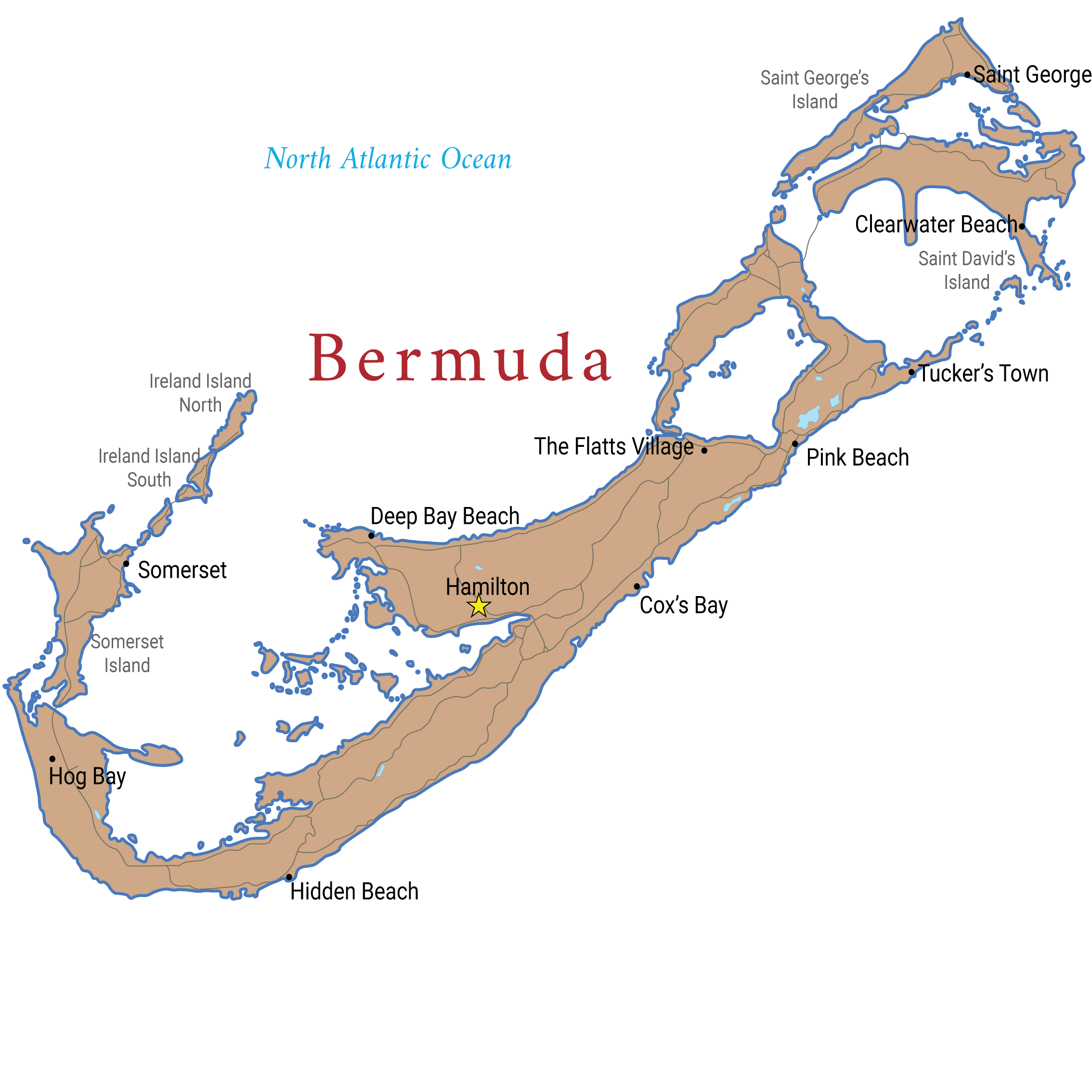 A Map of Bermuda
