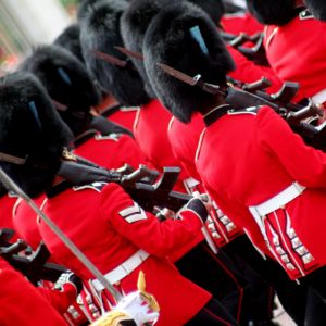 Guardsmen in uniform in London