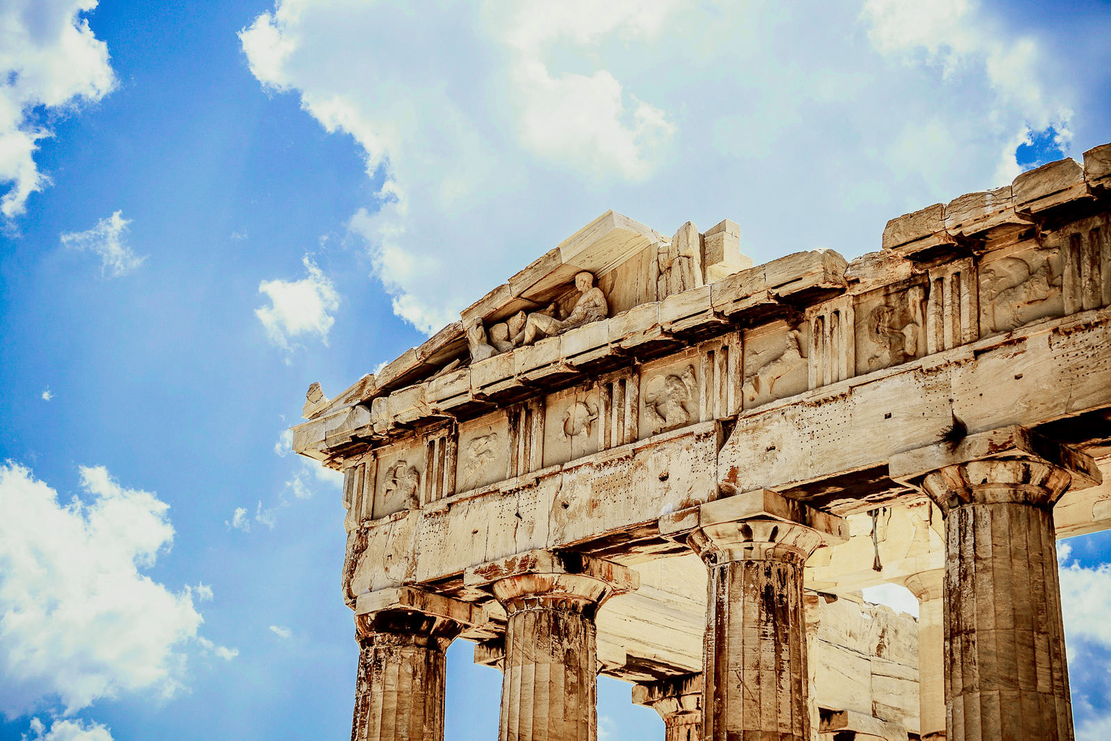 Roof of the Acropolis in Athens