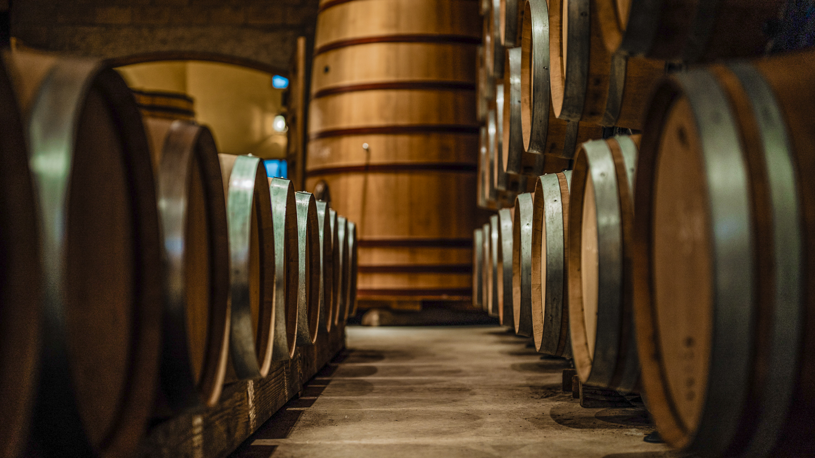 Barrels of Scottish whiskey
