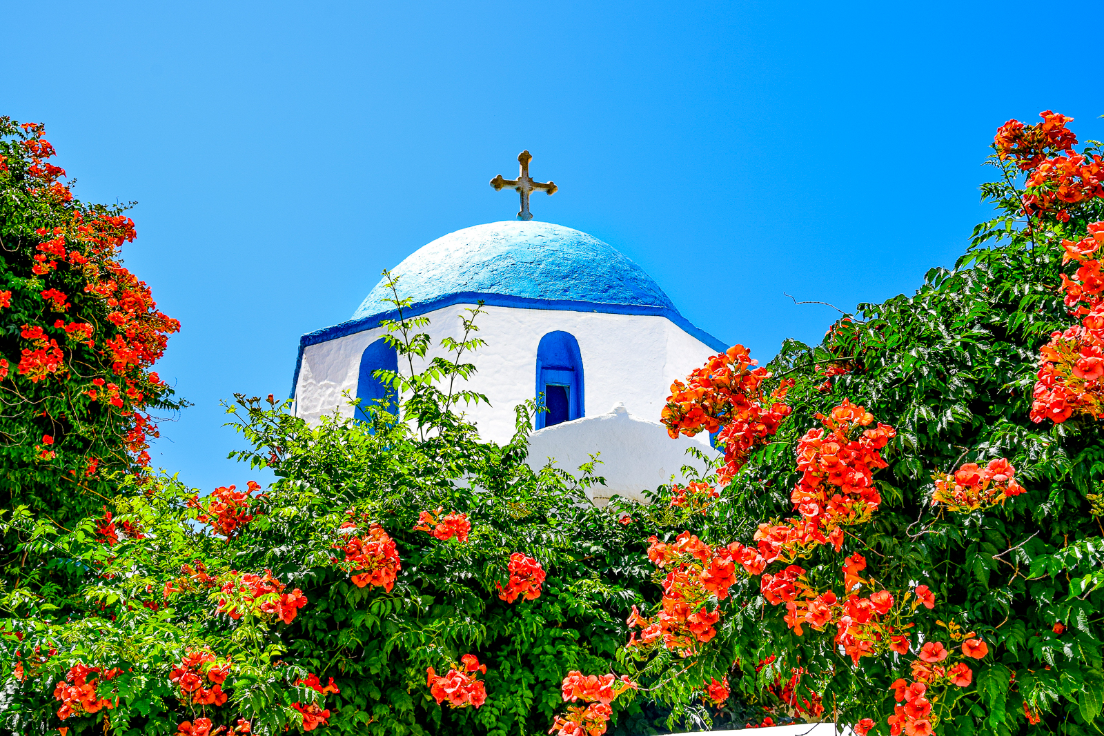 Roof of a chapel in Paros