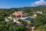 Aerial view of Villa Ophelia in Corfu