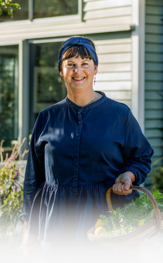 Fiona, chef at Hapuku Lodge in New Zealand