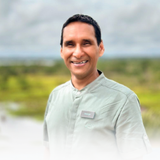 George, Red Savannah's on the ground guide and naturalist in the Amazon