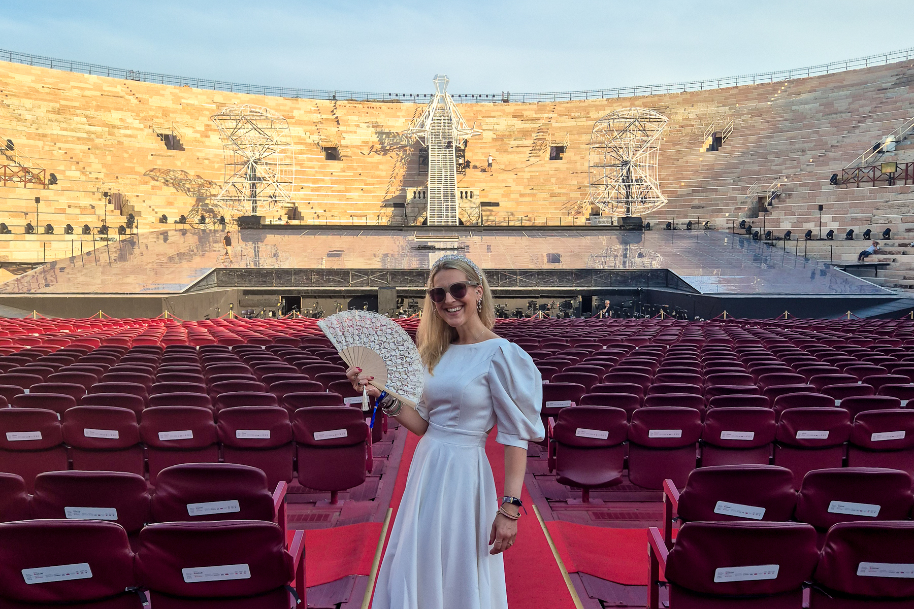 Camilla Davidson, Red Savannah's UK, Ireland, and France specialist, at Verona Arena