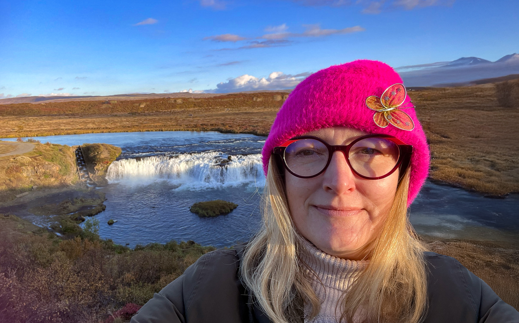 Clare Watkins, Red Savannah's Europe specialist, in Iceland