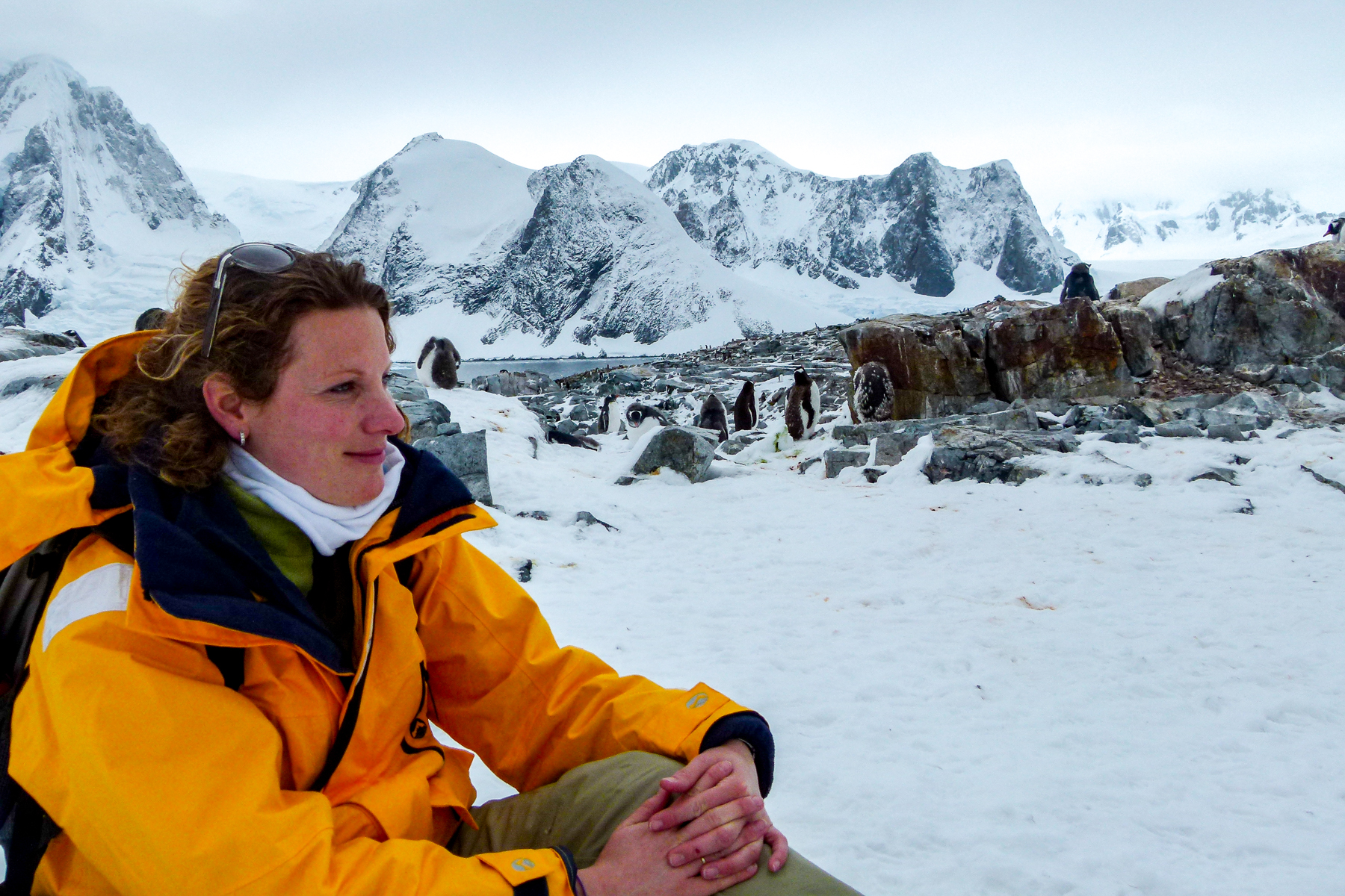 Dineke, Red Savannah's Polar Travel Specialist, in Antarctica