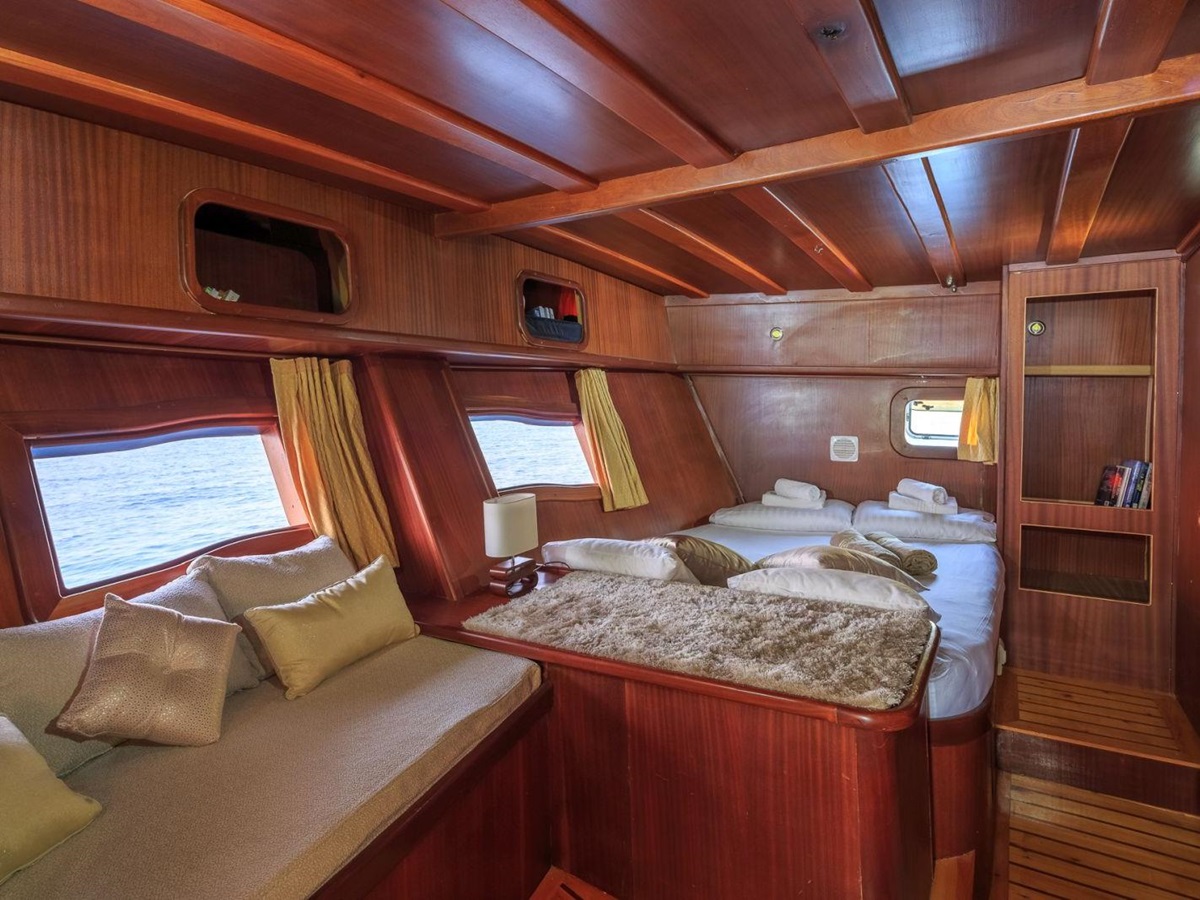 View of Bedroom on board Allure in Croatia