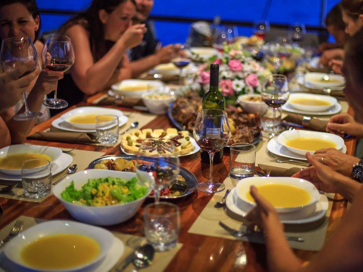 View of Dining on board Allure in Croatia