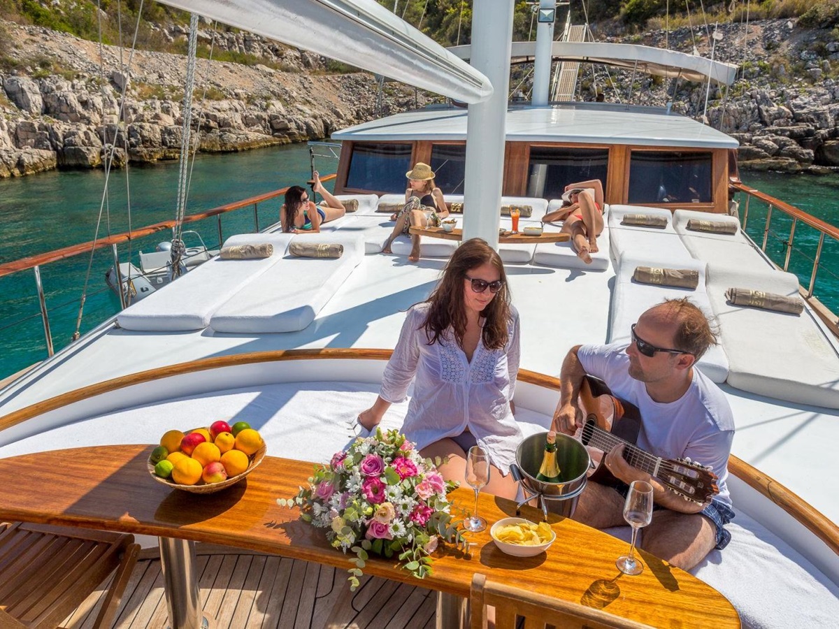 View of Exterior on board Allure in Croatia