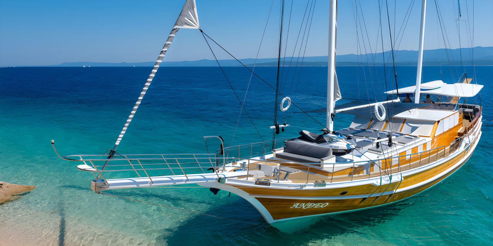 Extterior view of the Andjeo gulet in Coatia