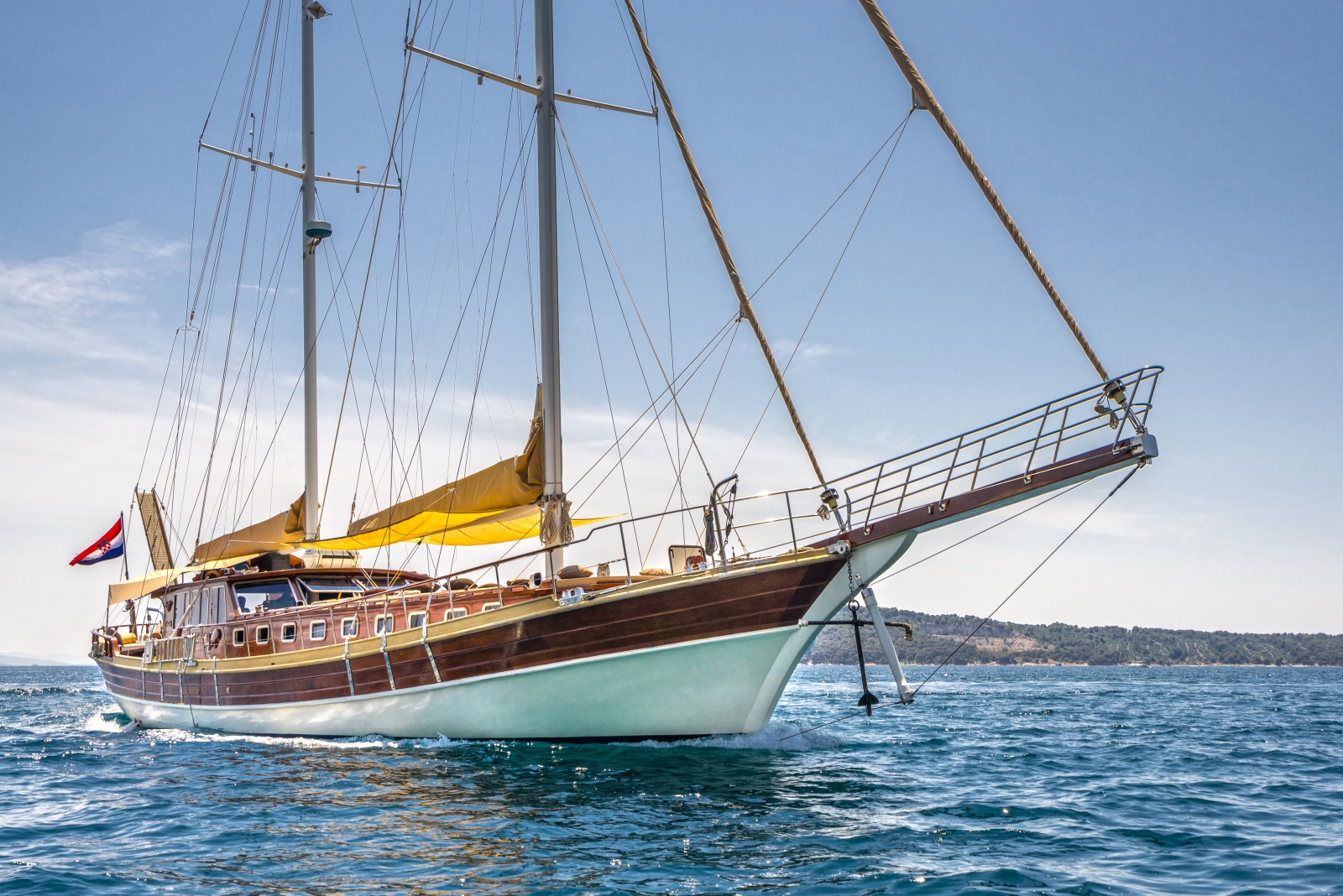 Exterior view of the luxury gulet Angelica