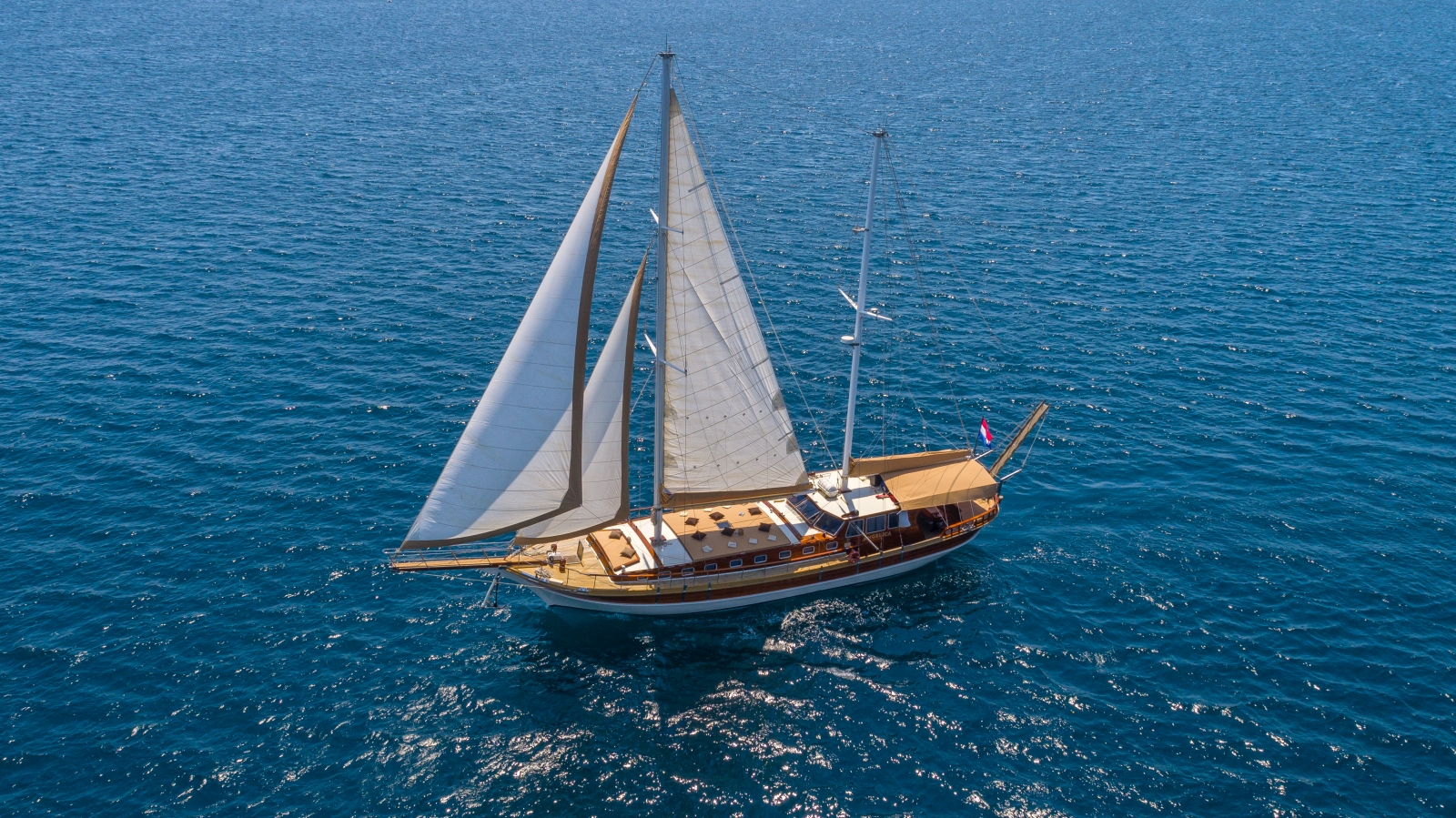 Exterior view of the luxury gulet Angelica