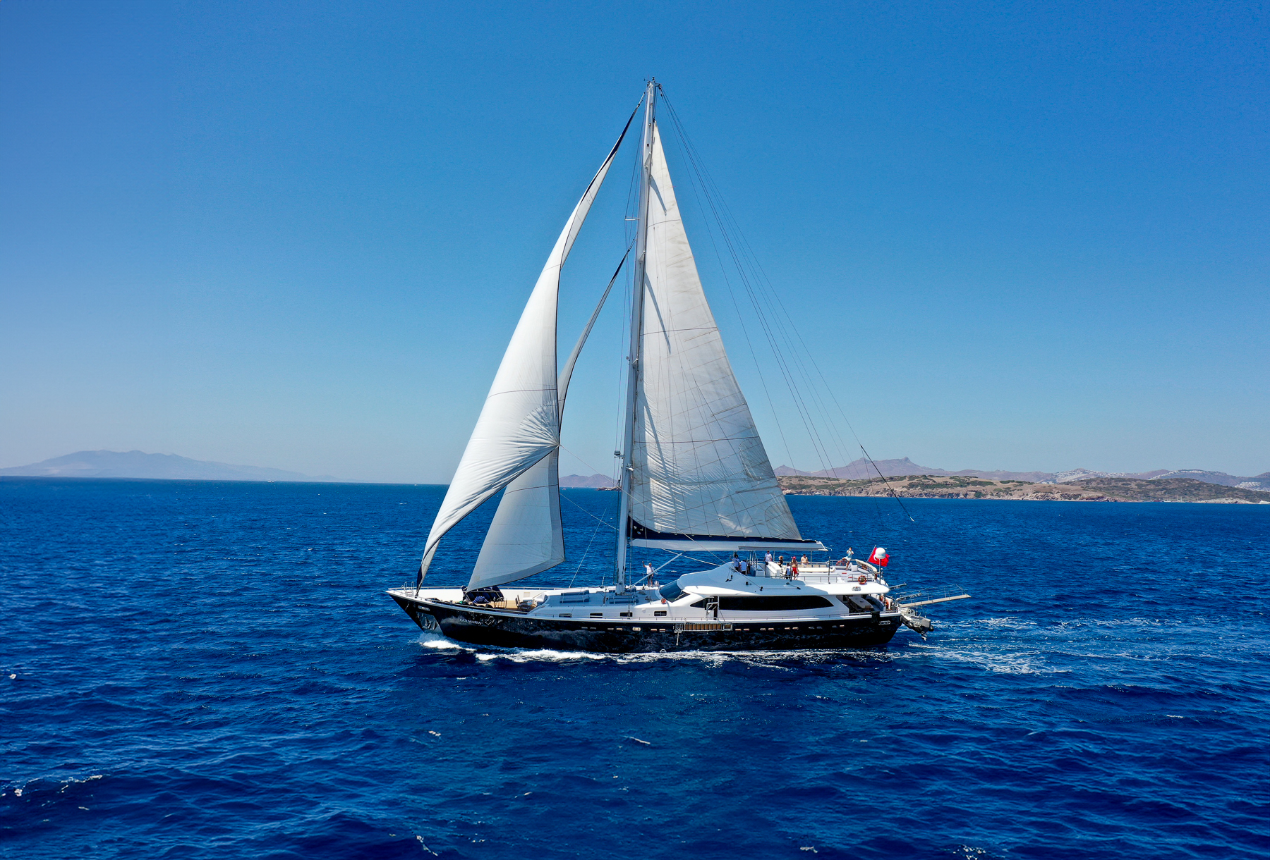 Exterior view of the Gulmaria luxury gulet in Turkey
