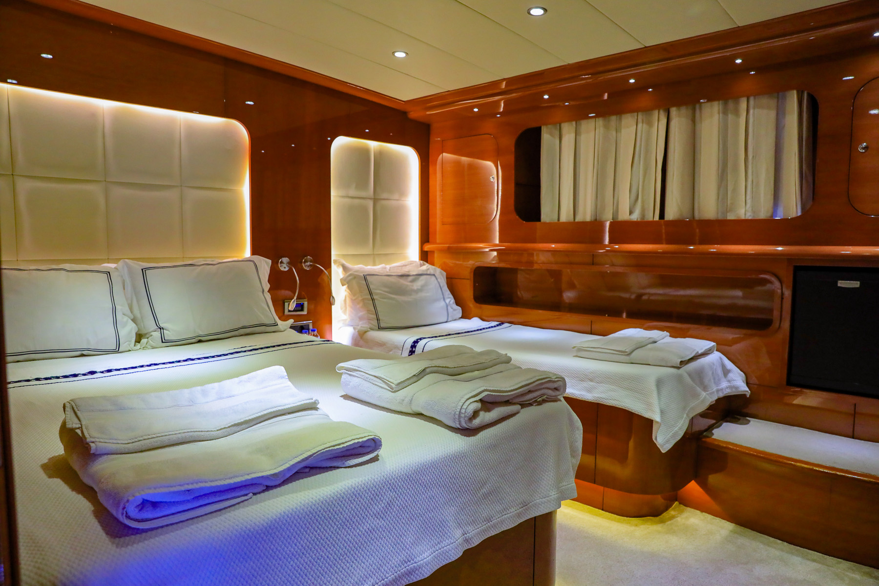 Twin cabin onboard Canaria luxury gulet in Turkey